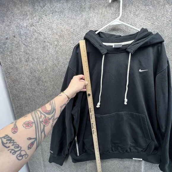 Nike Standard Issue Hoodie Mens XL Black Dri-FIT Pullover Fleece Sweatshirt - Picture 6 of 13